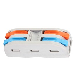 50PCS Splicing Wire Connectors Wiring Terminals 2 Conductor 11-28AWG Compact Conductor Lever Nut Colorful Wire Supplies