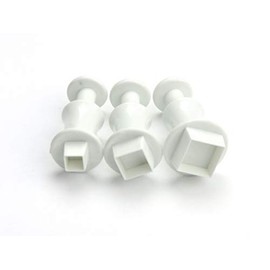 Pati-Versand Cookie Cutter + Stamp Square Set of 3