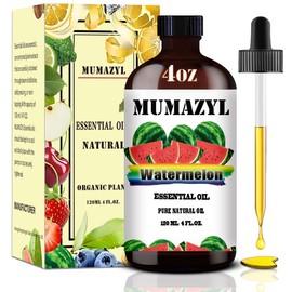 MUMAZYL Watermelon Essential Oil, Watermelon Oil 4 Fl Oz 120ML for Diffuser Humidifier Yoga Cleaning DIY Candle Soap Making Essential Oils