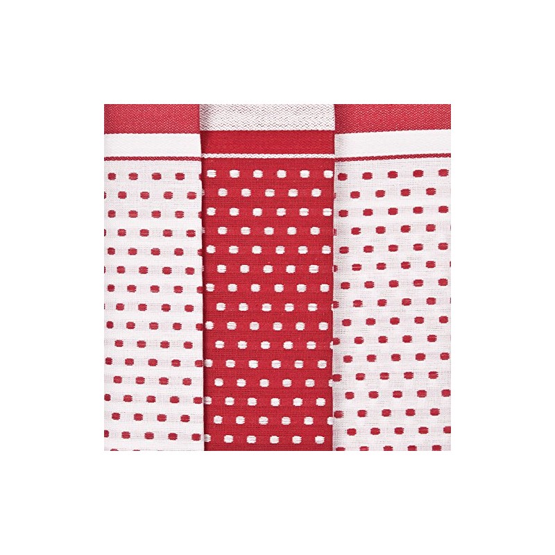 Ross 3er Pack Baumwoll-Geschirrtücher Points 1731 rot 50x70 cm