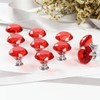 CZC HOME 10 PCS Diamond Crystal Glass Pull Handle Cabinet
