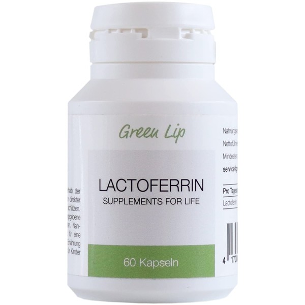 Lactoferrin 60 Capsules in Pure Form, 250 mg per Capsule,
