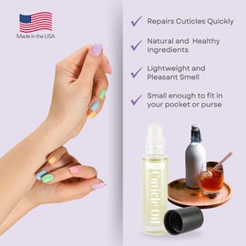 C CARE Fragrance Free Roll-On Cuticle Oil | Natural Revitalizing Hydrating Nail Oil | Repaires Cuticles Overnight | For Damaged Skin And Thin Nails | Paraben Cruelty Free Formula | 10ml