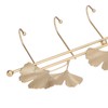 Wall Coat Rack Ginkgo Leaf Design Simple Elegant Style Wide