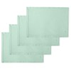 Encasa Cotton Hemstitch Design Placemats (Set of 6) - Mint