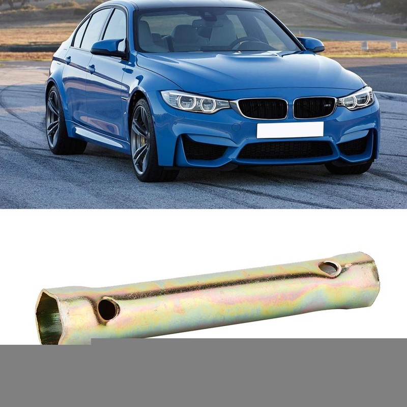 Fydun Spark Plug Socket Wrench, 16/18mm, Galvanized, Deep Reach, 130mm,
