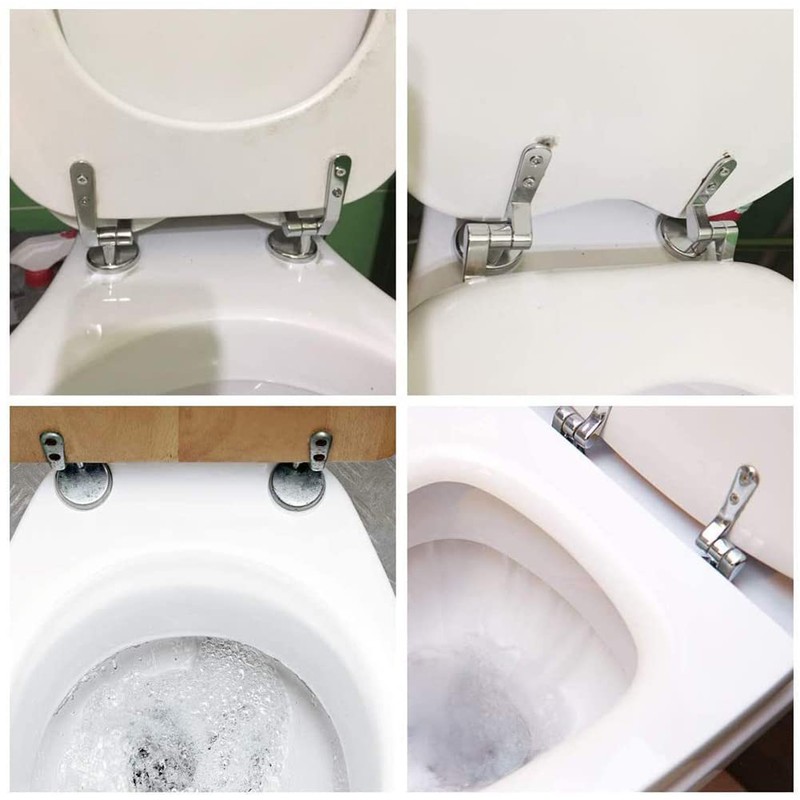 1 Set Zinc Alloy Toilet Seat Lid Hinge Adjustable Replacement