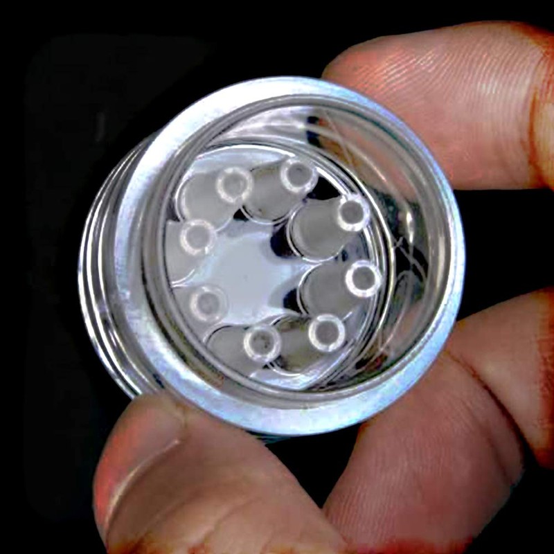 ANCLLO 5Pcs Transparent Acrylic 8 Holes Worm Catch Aquarium Supplies