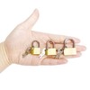 3 Pcs Small Solid Brass Locks with Keys, Mini Key