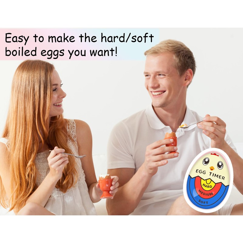 Lasubst Egg Timer for Boiling Eggs that Changes Color When
