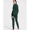 Victoria's Secret Victorias Secret Christmas Green Plaid Long Thermal PJ