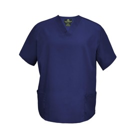 M&M Scrubs Men's Scrub Set Medical Scrub Tops and Pants (X-Small, True Navy Blue)