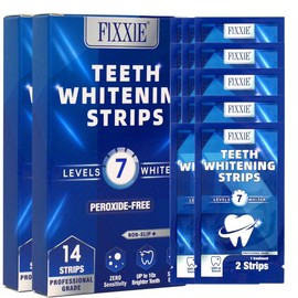 Professional Teeth Whitening Strips, 28 Peroxide-Free Whitening Strips, Enamel Safe Teeth Whitening Kit, Non-Sensitive Teeth Whitener Formula