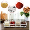 Clear Seasoning Box,V-Resourcing 4 Pieces Clear Seasoning Storage Container for
