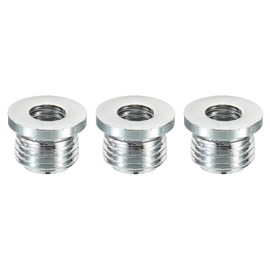 PATIKIL Gooseneck Tube Connection Thread, 3 Pack M10 Male to M6 Fine Thread Female Conversion Nut Gooseneck Hose Adapter for Microphone Gooseneck Hose Adapter