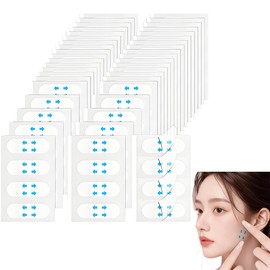 ZBYMOTW Lifting Tape, Wrinkle Reducing Tape, Sagging Lifting Tape, 120 Pieces, Clear, Ultra Thin, 0.02 mm, Waterproof, Sweat Proof, Face Contour Tightening, Smoothing Lines, Strong Fit Type, Slack