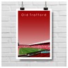 GroundDesigns MAN UNITED Football Gift OLD TRAFFORD Manchester Stadium Art