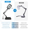 10X Rectangle Magnifying Glass with Light and Stand, 5 Color