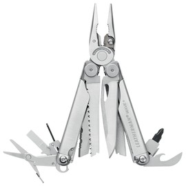Leatherman Wave Plus Multi-Tool – Hochwertiges Multifunktionswerkzeug mit 18 praktischen Tools – Ideal für den Outdoor- und Camping-Bereich – Schwarz