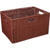 Chidorisangyou Basket, Red, 14.2 x 10.2 x H7.9 inches (36
