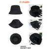 SLOW & MELLOW Bucket Hat, Unisex, Simple, Korean Style, Solid,