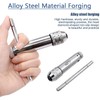 Gasea 2Pcs Adjustable T-Handle Ratchet Tap Wrench Set for M3-M8