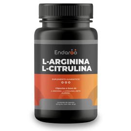 ENDAROO L-Citrulina & L-Arginina | Suplemento Alimenticio | 60 Cápsulas para Energía y Desempeño Físico
