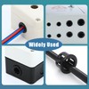 Litoexpe 50 Pack 5/8 Inch Cable Snap Bushing Grommet Protector