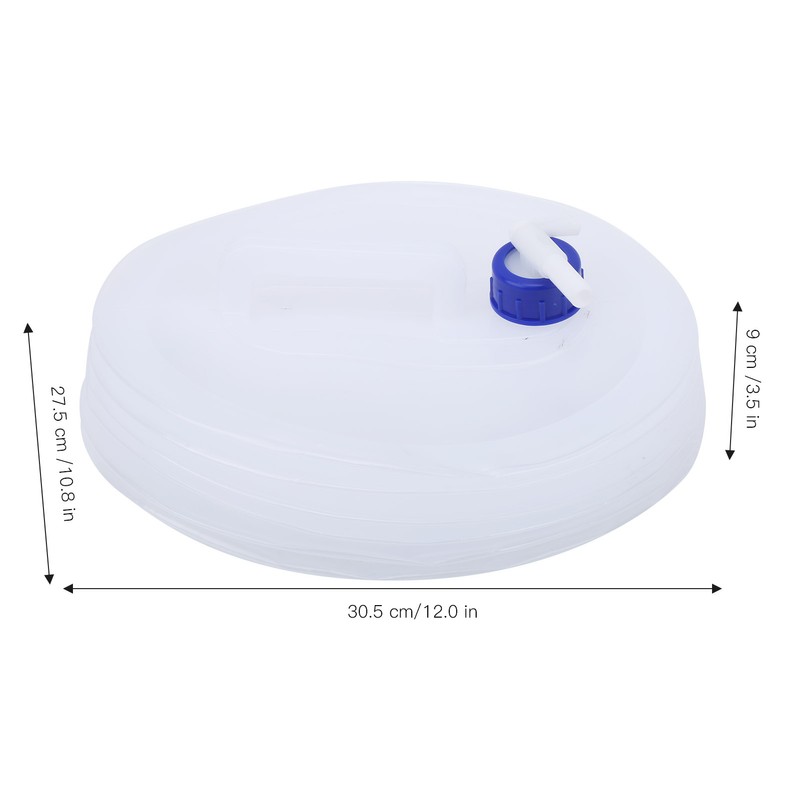 2PCS Outdoor Foldable Water Bucket Portable Plastic Water Bag Bottle