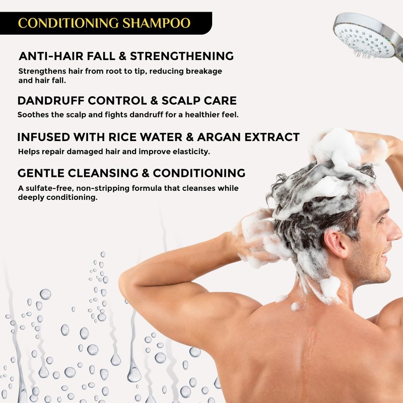 Belitaas Luxury Conditioning Shampoo with Rice Water & Argan Extract