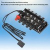 4pin 10 Puertos PC Fan Hub, Concentrador Hub de Ventilador