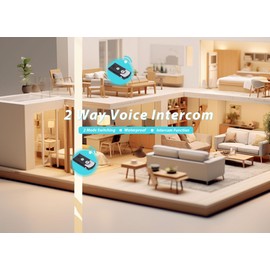2 Way Voice Intercom, Intercom Unit, Waterproof Wireless Intercomunicador, Intelligent Power Saving Chip, Intercoms Wireless for Home