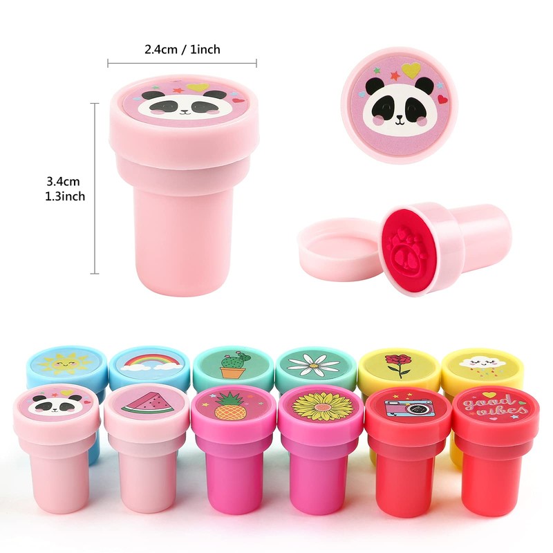 Kesote Stamp, Kids, Girls, Toys, 26 Pieces, Ink Included