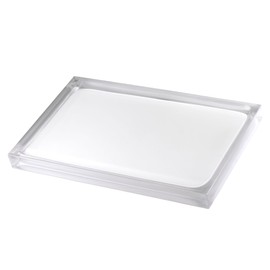 IZOD - Vanity Tray, Durable Countertop Accessories, Sleek Resin Organizer, Dorm Room Essentials, Modern Home Decor (Marina Collection, White)