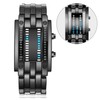 Binary Matrix Blue LED Digital Watch Men Women Cclassic Fashionable
