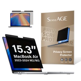 SenseAGE Magnetic Privacy Filter for MacBook Air 15.3 Inch (2023-2024 M2/M3), Anti-Spy & Anti-Blue Light Privacy Film, Laptop Privacy Screen Protector, Privacy Filter