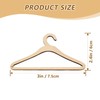 6Pcs Durable Wooden Dolls Hangers Cute Dolls Accessory Natural Wood