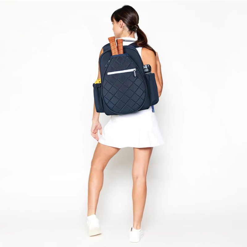 KAVIGOR Pickleball Bag, Quilted Pickleball Backpack with Shoe Compartment &