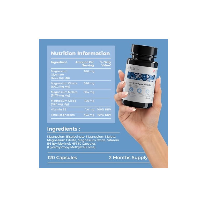 4 in 1 Magnesium Supplements Complex - 1900 mg with
