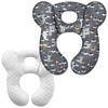 XIGGA Toddler Travel Pillow for Baby Car Seat Airplane, Boys