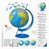 Ravensburger Italy 12340 7 – Globo geografico 3d puzzle