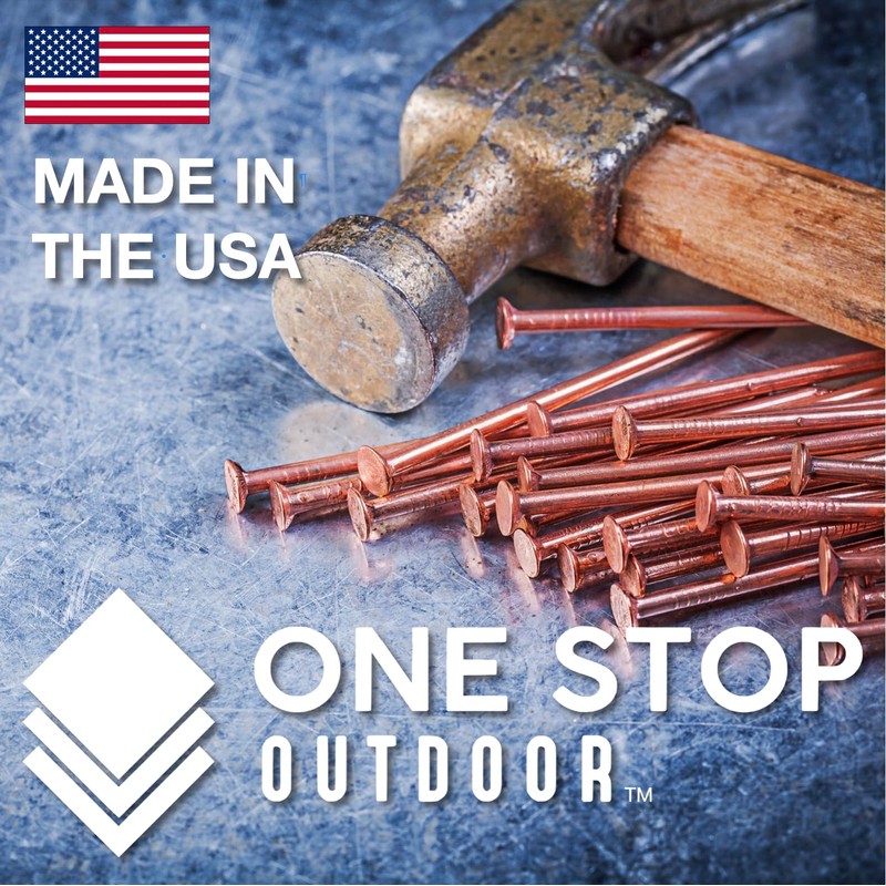 100 Pack 2 Inch USA MADE Copper Nails Roofing Finish