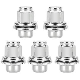 ANBOO 5Pcs Wheel Nuts Set for Jaguar XF XE X-Type F-TYPE S-TYPE XJ X350 X351 X358 XK XKR M12 x 1.5 Locking Wheel Lug Nuts
