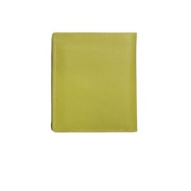 Josephine Osthoff MOOS Genuine Leather Wallet with RFID Protection, citrus, coin purse