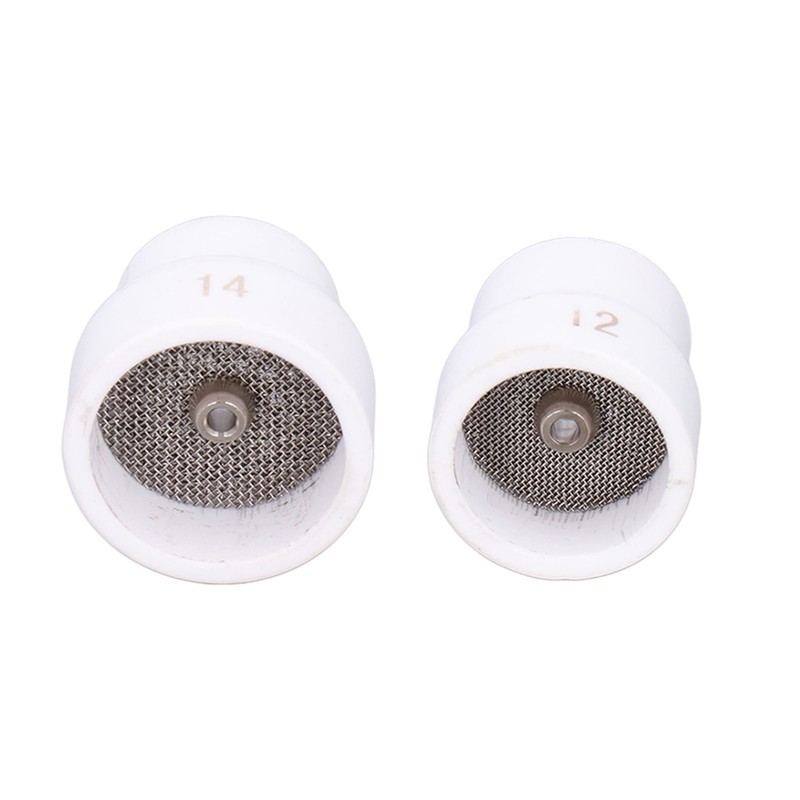 2Pcs TIG Welding Cup 12#/14# Ceramic Nozzle Accessory Set Kit