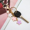 Fashion Keychain for Women Cute Stainless Steel Keychain Initial Letter