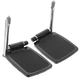 Wheelchair Footrest Replacement, 1 Pair Adjustable Wheelchair Legrests with Non-Slip Footplates for Comfort and Support for Standard Wheelchairs Foot Hammock