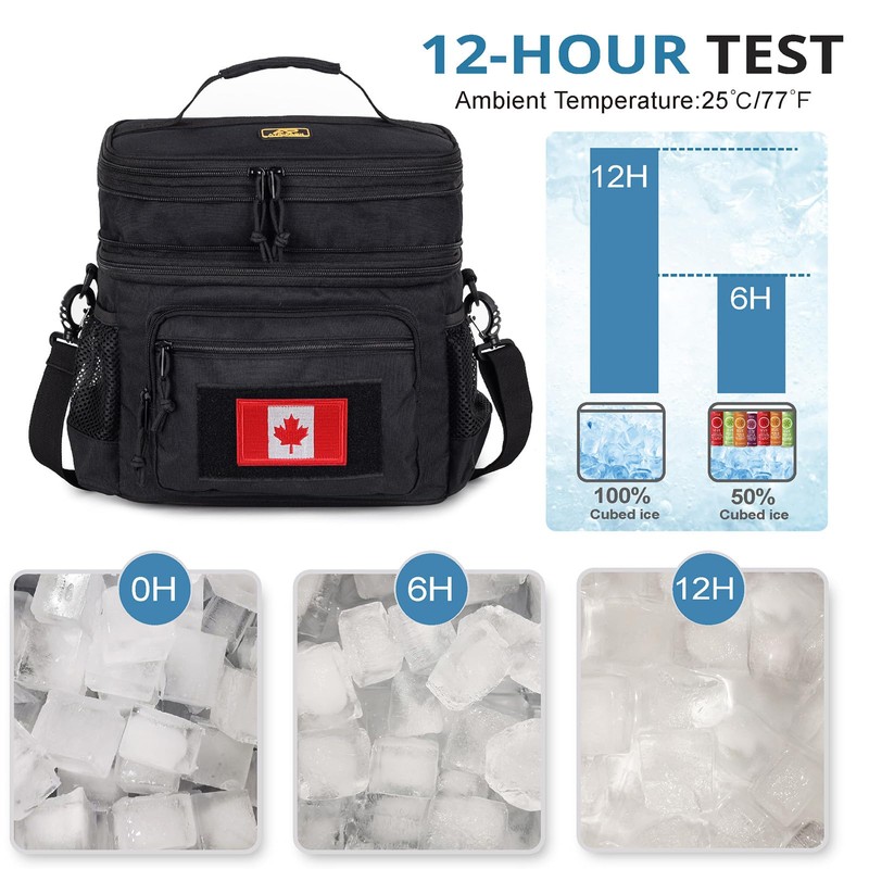 Lunch Bag for Men, Atripack Double Deck Tactical Lunch Box