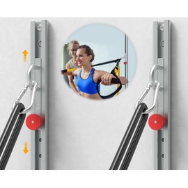 Carbon Steel Reinforced Version (2pcs) Resistance Band Wall Anchor With Automatic Locking Function， Wall Station Anchor For Resistance Bands,Resistance Band Wall Mount System ﻿