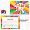 Olivia Samuel 20 x Children's Bright Unisex Birthday Party Invitations.